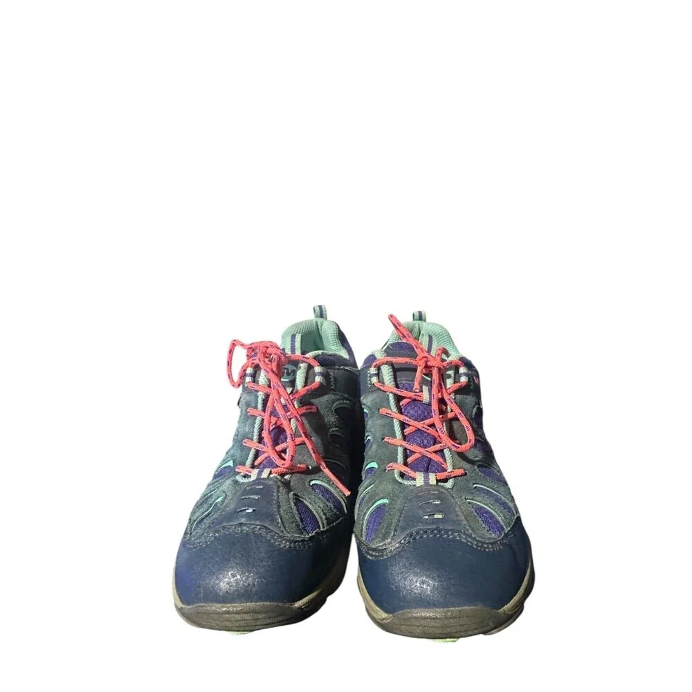 Merrell Chameleon 7 Access Mid Blue Turquoise Youth Hiking Shoes Size 4M Lace Up